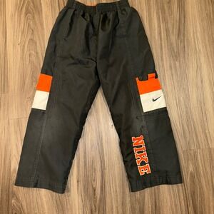 Nike vintage Kids Pants Size 4 GrayOrange White Cargo Track‎ Athletic Wear
